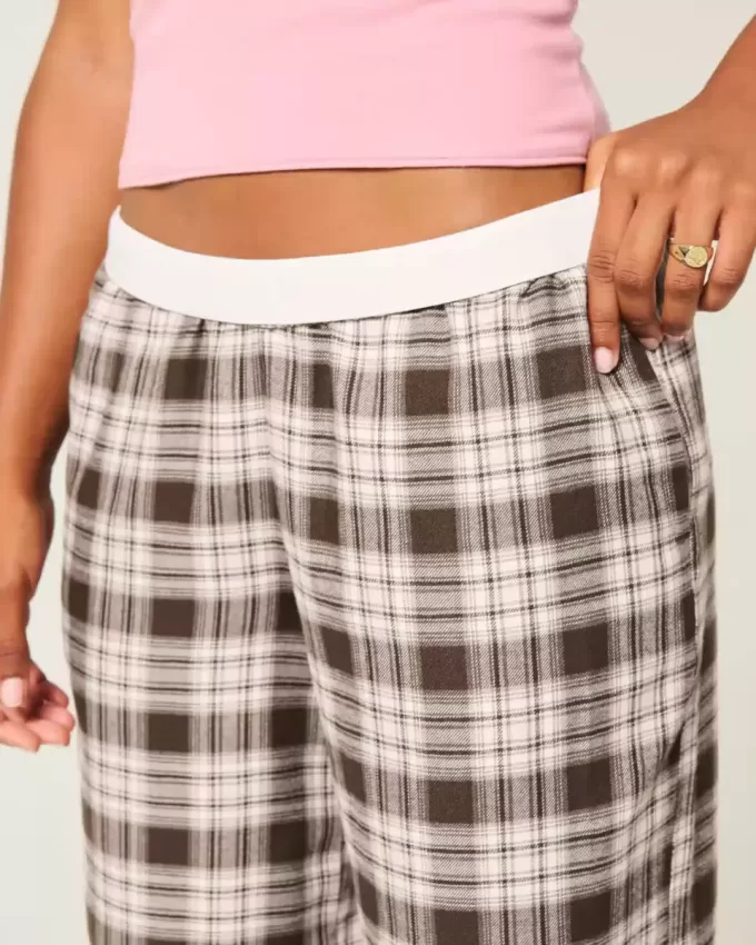 Baggy Flanell Byxor Baggy Flanell Byxor