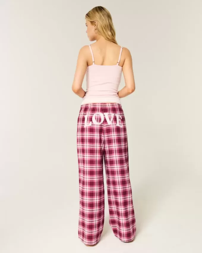 Baggy Flanell Byxor Baggy Flanell Byxor