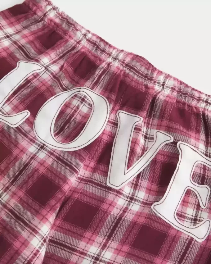 Baggy Flanell Byxor Baggy Flanell Byxor