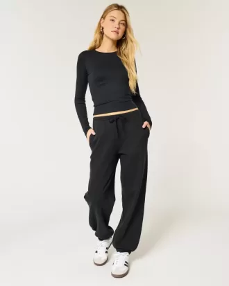 Baggy fleece joggingbyxor