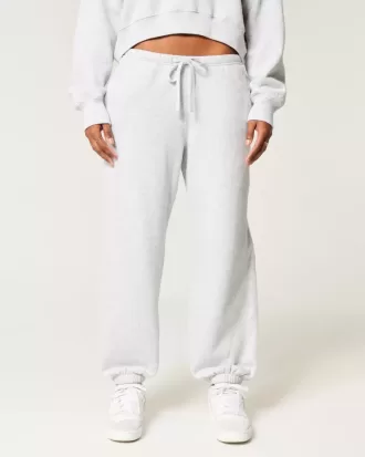 Baggy fleece joggingbyxor