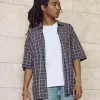 Baggy kortärmad skjorta