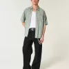 Baggy kortärmad skjorta