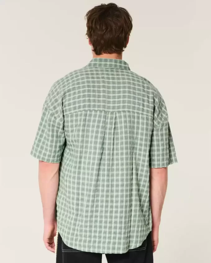Baggy kortärmad skjorta
