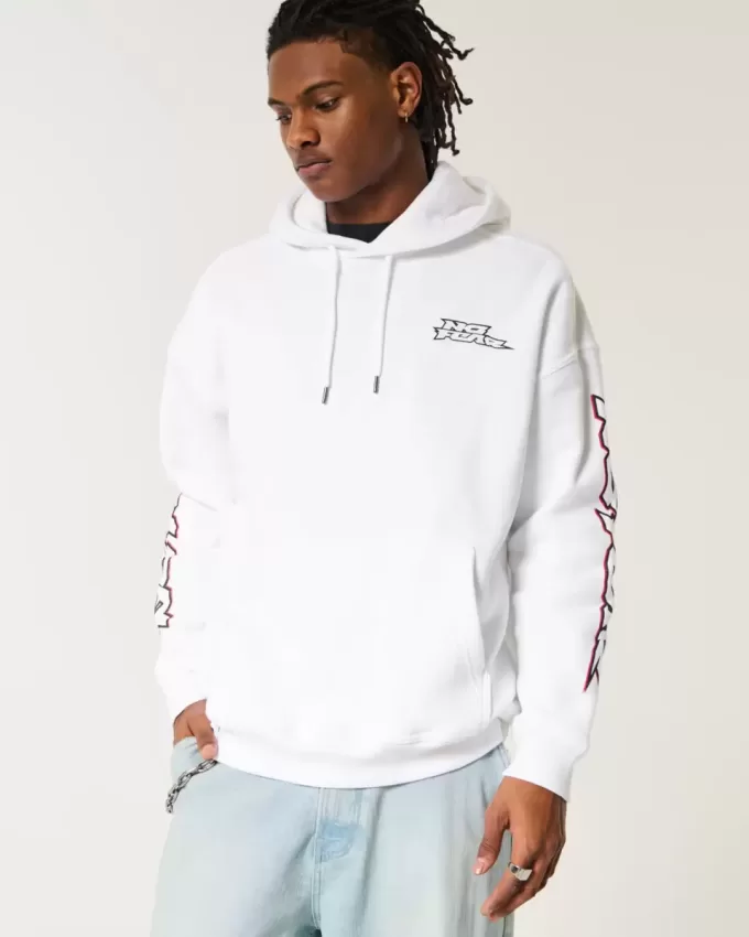 Baggy No Fear Graphic Hoodie Baggy No Fear Graphic Hoodie