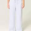 Baggy Pull-On byxor i linneblandning Baggy Pull-On byxor i linneblandning