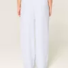 Baggy Pull-On byxor i linneblandning Baggy Pull-On byxor i linneblandning