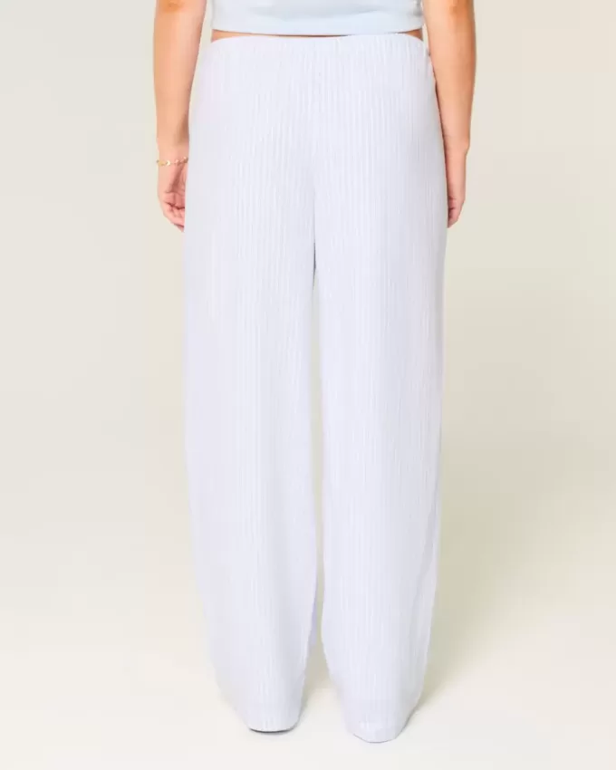 Baggy Pull-On byxor i linneblandning Baggy Pull-On byxor i linneblandning