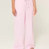 Baggy Pull-On byxor i linneblandning Baggy Pull-On byxor i linneblandning