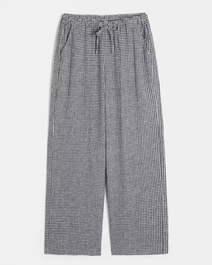 Baggy Pull-On byxor i linneblandning Baggy Pull-On byxor i linneblandning