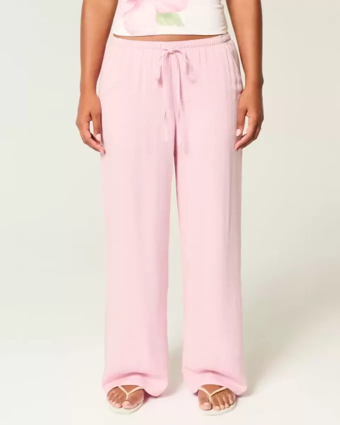 Baggy Pull-On byxor med låg höjd Baggy Pull-On byxor med låg höjd
