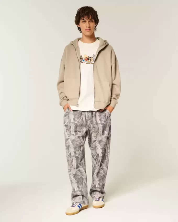 Baggy träningsbyxor