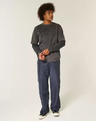 Baggy träningsbyxor
