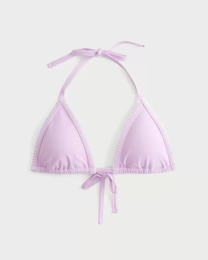 Bikinitopp med broderad triangel Bikinitopp med broderad triangel