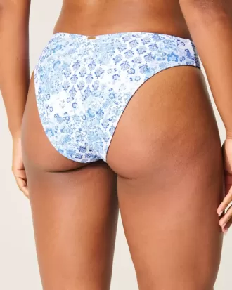 Böjd bikinibotten med hög midja och hög midja