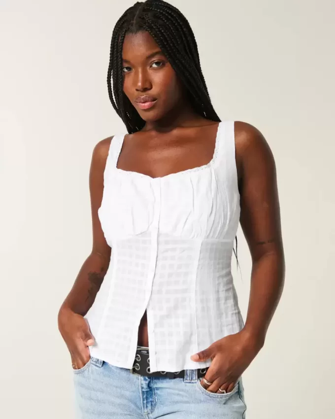Blus med knäppning Blus med knäppning