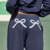 Bow Graphic Baggy Sweatpants Bow Graphic Baggy Sweatpants