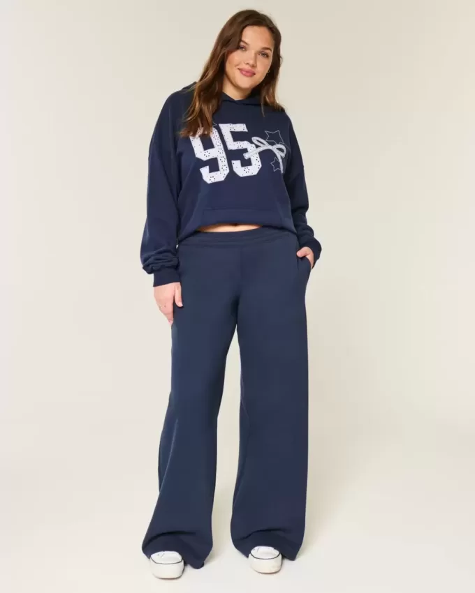 Bow Graphic Baggy Sweatpants Bow Graphic Baggy Sweatpants