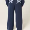 Bow Graphic Baggy Sweatpants Bow Graphic Baggy Sweatpants