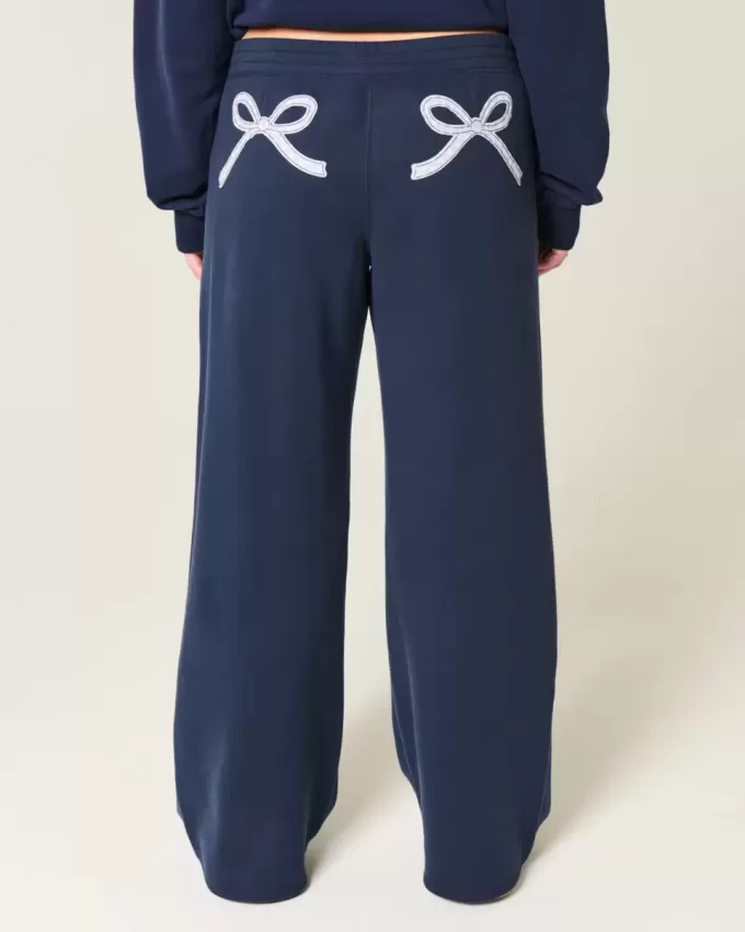 Bow Graphic Baggy Sweatpants Bow Graphic Baggy Sweatpants