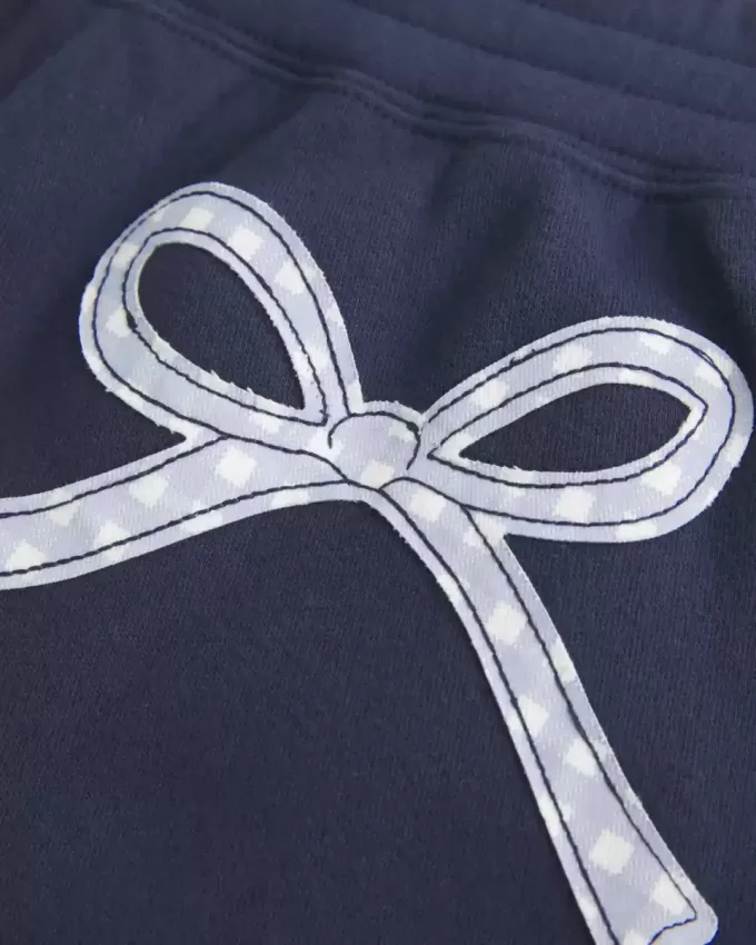 Bow Graphic Baggy Sweatpants Bow Graphic Baggy Sweatpants