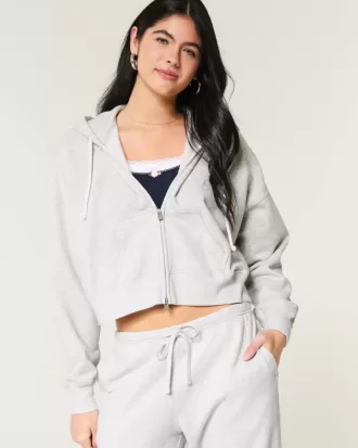 Boxig hoodie med dragkedja