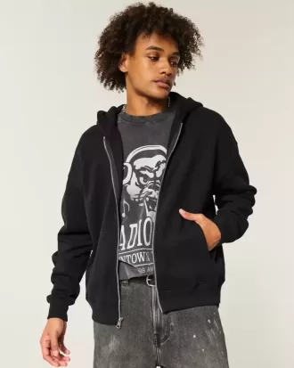 Boxig hoodie med dragkedja