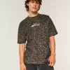 Boxig tjockt leopardtryck Dodge Hellcat grafisk t-shirt Boxig tjockt leopardtryck Dodge Hellcat grafisk t-shirt