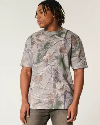 Boxig tungvikts Camo Crew T-shirt