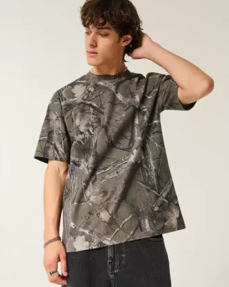 Boxig tungvikts Camo Crew T-shirt
