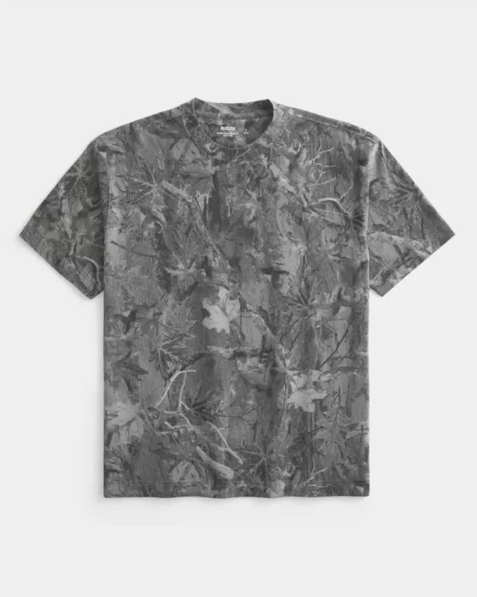 Boxig tungvikts Camo Crew T-shirt