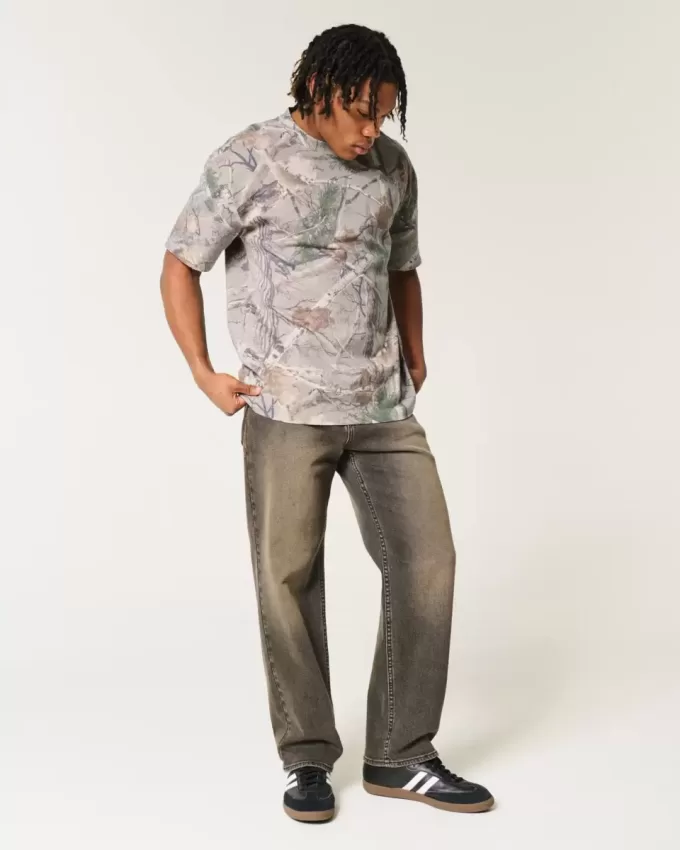 Boxig tungvikts Camo Crew T-shirt