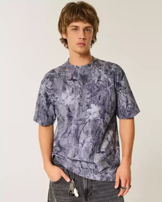 Boxig tungvikts Camo Crew T-shirt