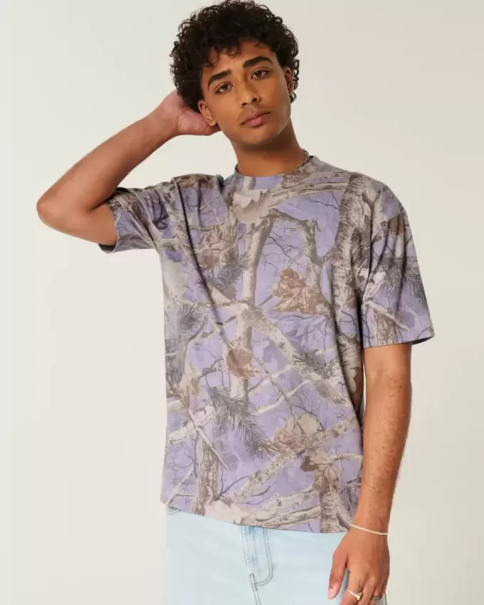 Boxig tungvikts Camo Crew T-shirt