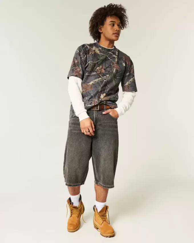 Boxig tungvikts Camo Crew T-shirt