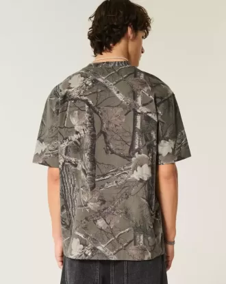 Boxig tungvikts Camo Crew T-shirt