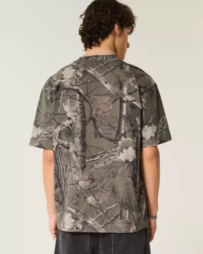 Boxig tungvikts Camo Crew T-shirt