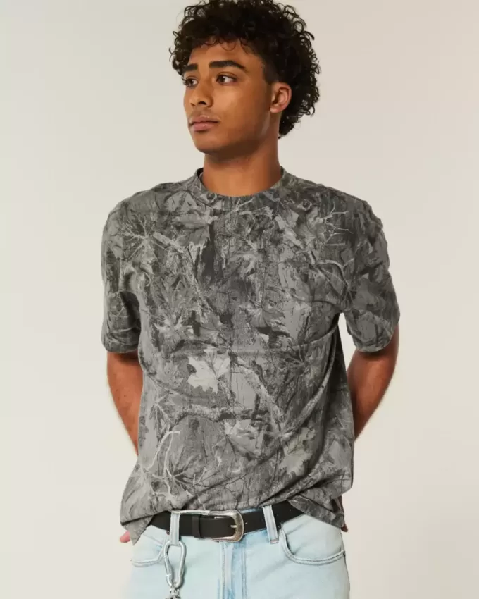 Boxig tungvikts Camo Crew T-shirt