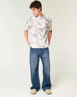 Boxig tungvikts Camo Crew T-shirt