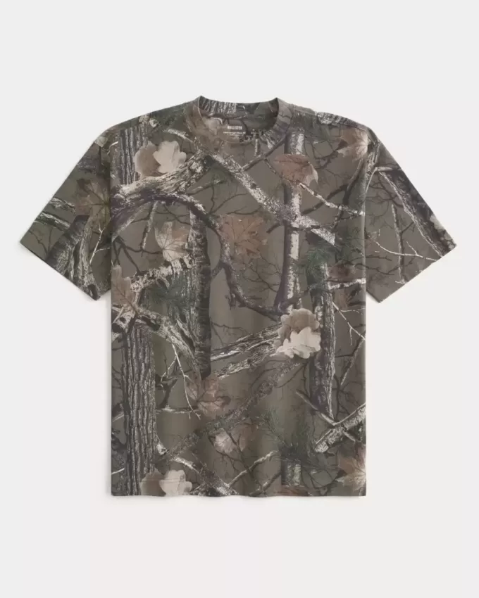 Boxig tungvikts Camo Crew T-shirt