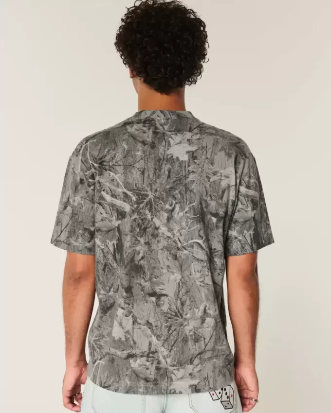 Boxig tungvikts Camo Crew T-shirt