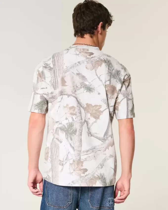 Boxig tungvikts Camo Crew T-shirt