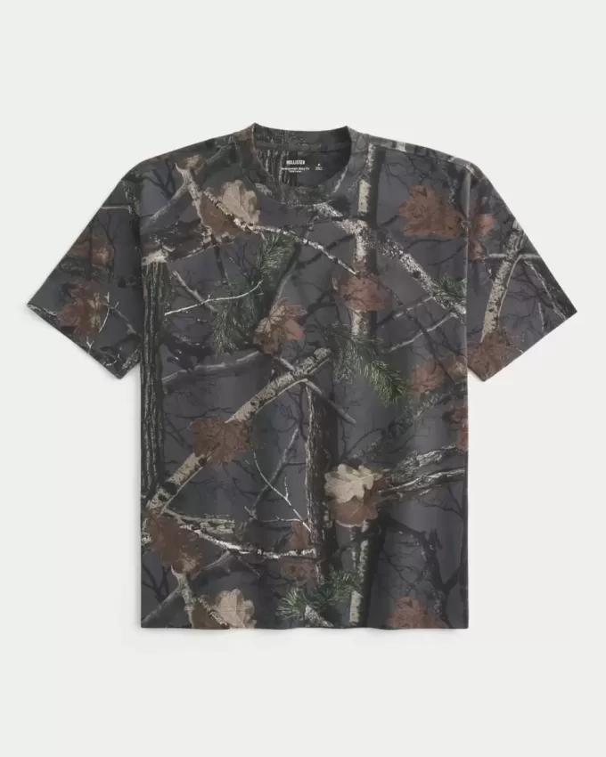Boxig tungvikts Camo Crew T-shirt