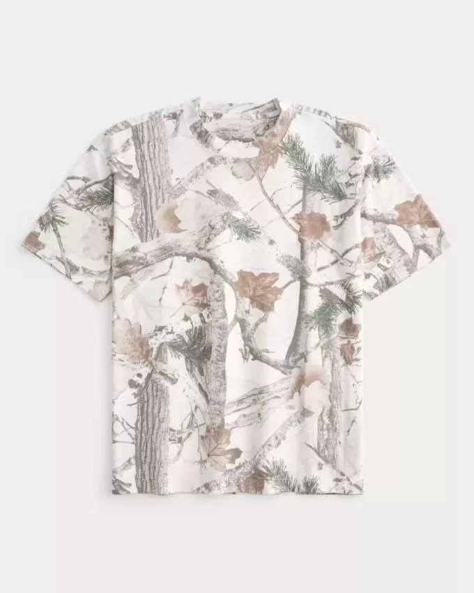 Boxig tungvikts Camo Crew T-shirt