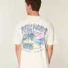 Boxig tungvikts Key West grafisk t-shirt