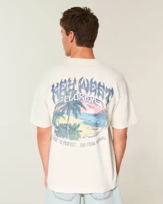 Boxig tungvikts Key West grafisk t-shirt