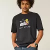 Boxig tungvikts Looney Tunes grafisk t-shirt Boxig tungvikts Looney Tunes grafisk t-shirt