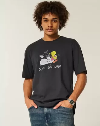 Boxig tungvikts Looney Tunes grafisk t-shirt