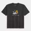 Boxig tungvikts Looney Tunes grafisk t-shirt Boxig tungvikts Looney Tunes grafisk t-shirt