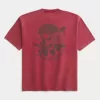 Boxig tungvikts Los Angeles grafisk t-shirt Boxig tungvikts Los Angeles grafisk t-shirt